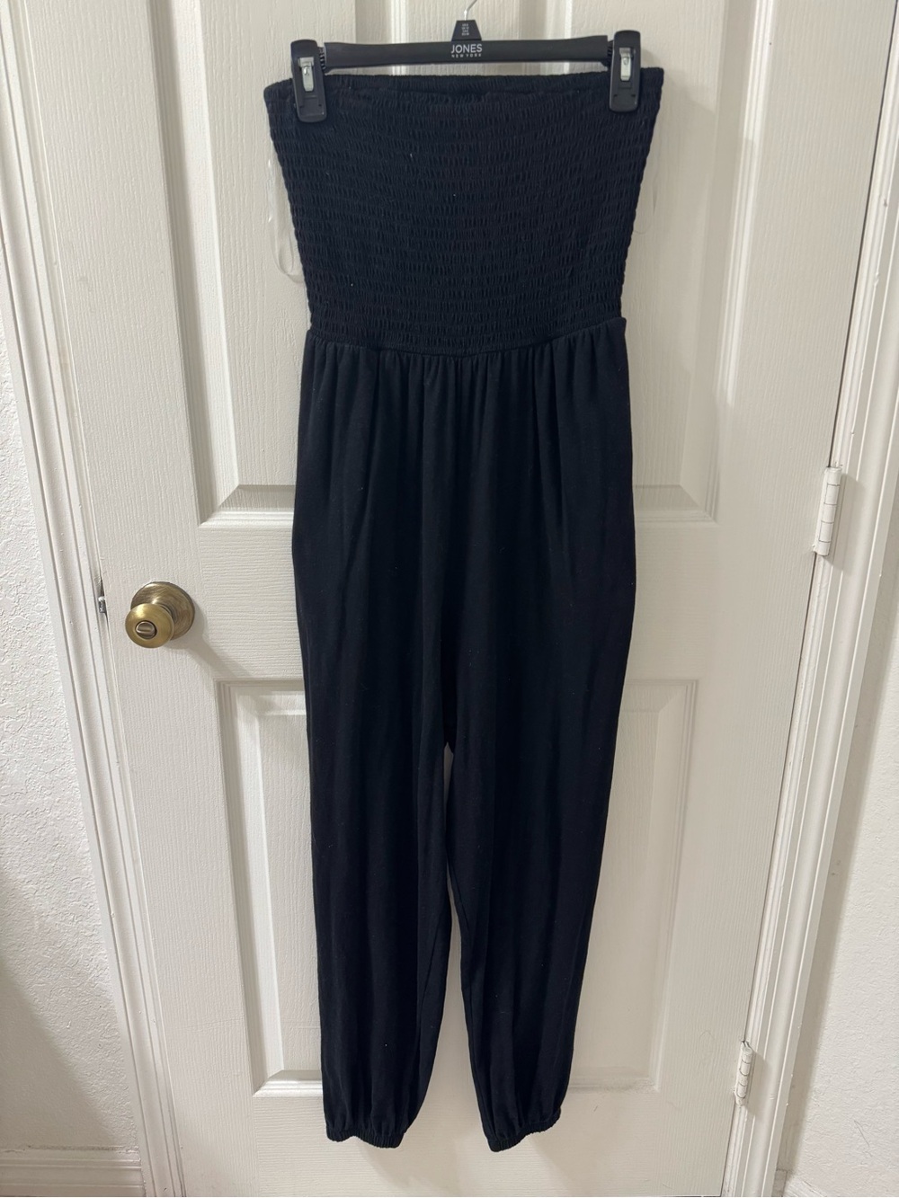 American Eagle Black Sunchaser Strapless Jumpsuit